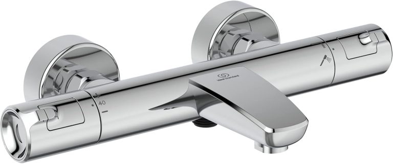 Ideal Standard Mitigeur thermostatique Bain-Douche Ceratherm T50 Sécurité et Anti-Brûlure Fonction Eco A7223AA